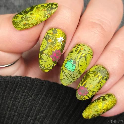Maniology - Stamping Plate - Enchanted Waters: Floating Mirage (MXM172) - Nail Art at Beyond Polish