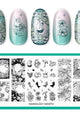Maniology - Stamping Plate - Enchanted Waters: Floating Mirage (MXM172) - Nail Art at Beyond Polish
