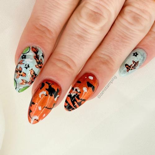 Maniology - Stamping Plate - Enchanted Waters: Lotus Mirror (MXM171) - Nail Art at Beyond Polish