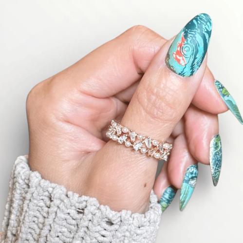 Maniology - Stamping Plate - Enchanted Waters: Lotus Mirror (MXM171) - Nail Art at Beyond Polish