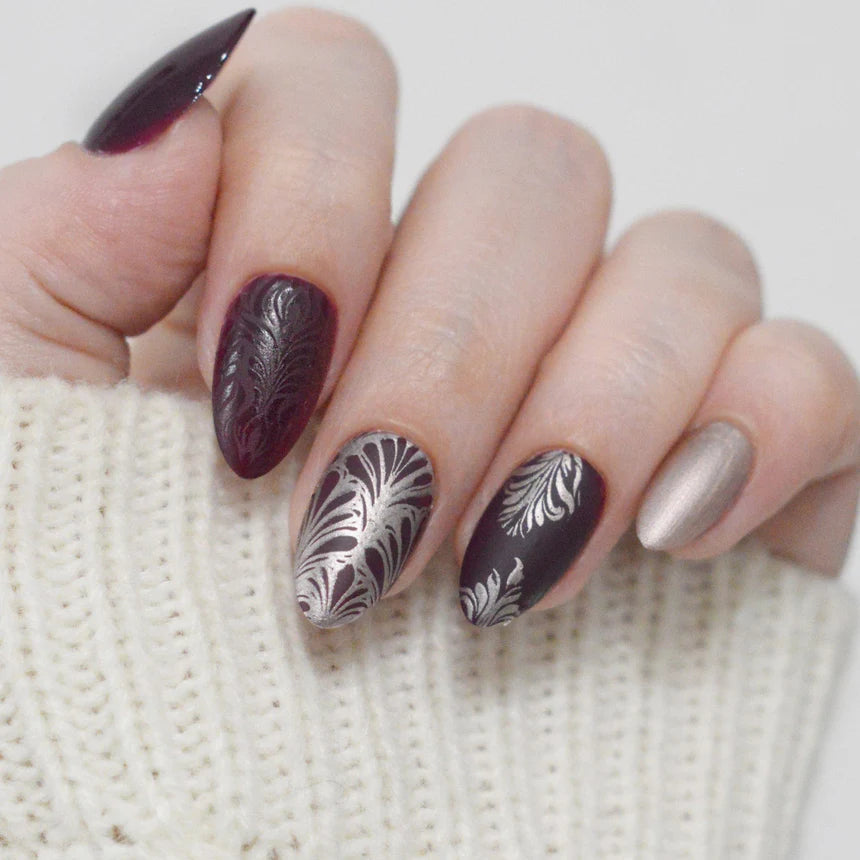 Maniology - Stamping Plate - Etched In Steel - M655 - Manicure & Pedicure Tools at Beyond Polish
