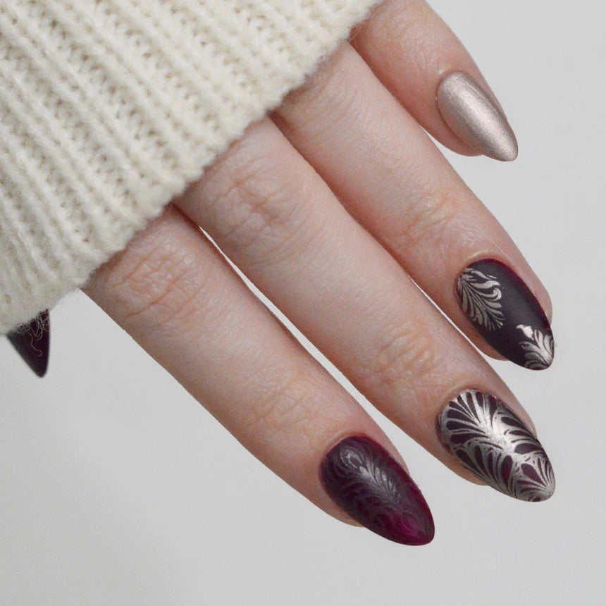 Maniology - Stamping Plate - Etched In Steel - M655 - Manicure & Pedicure Tools at Beyond Polish