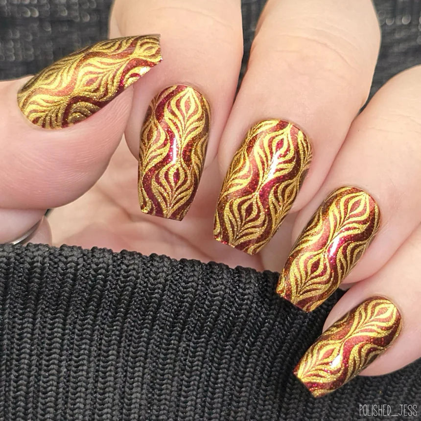 Maniology - Stamping Plate - Etched In Steel - M655 - Manicure & Pedicure Tools at Beyond Polish