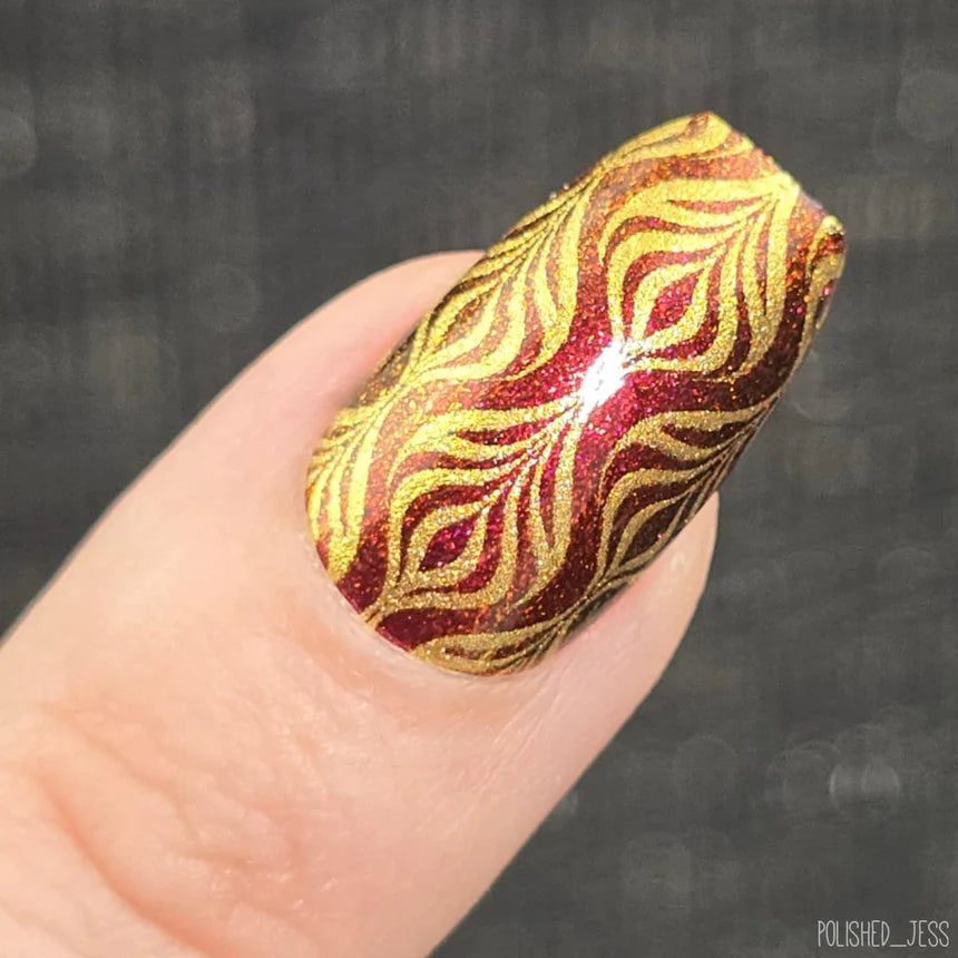 Maniology - Stamping Plate - Etched In Steel - M655 - Manicure & Pedicure Tools at Beyond Polish