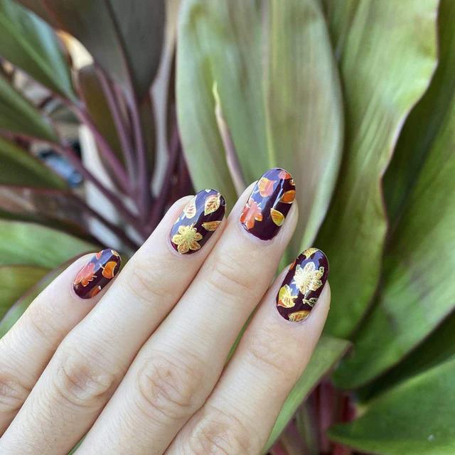 Maniology - Stamping Plate - Fall Layers: Cozy Campsite #M076 - Nail Art at Beyond Polish