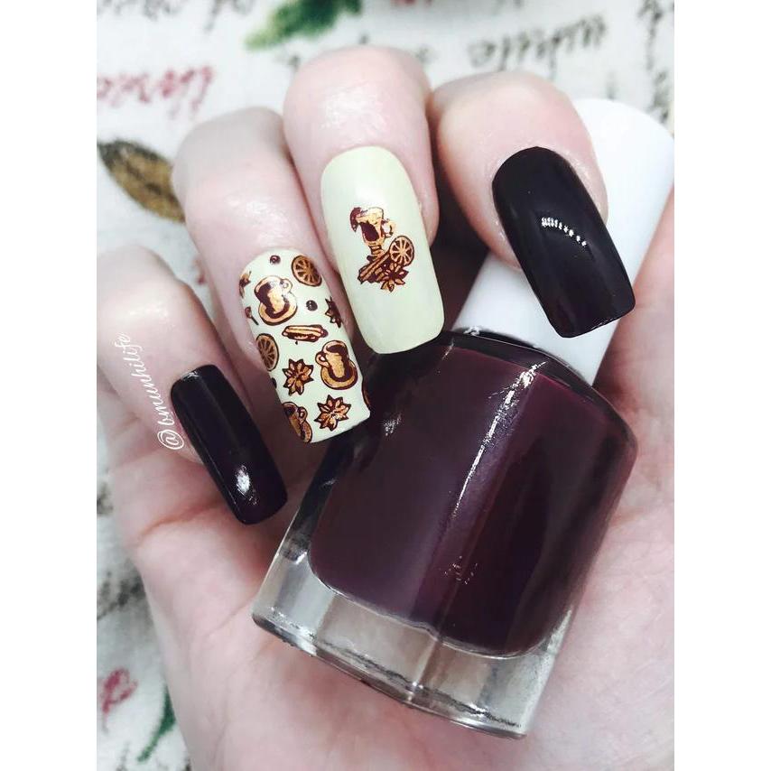 Maniology - Stamping Plate - Fall Layers: Cozy Campsite #M076 - Nail Art at Beyond Polish