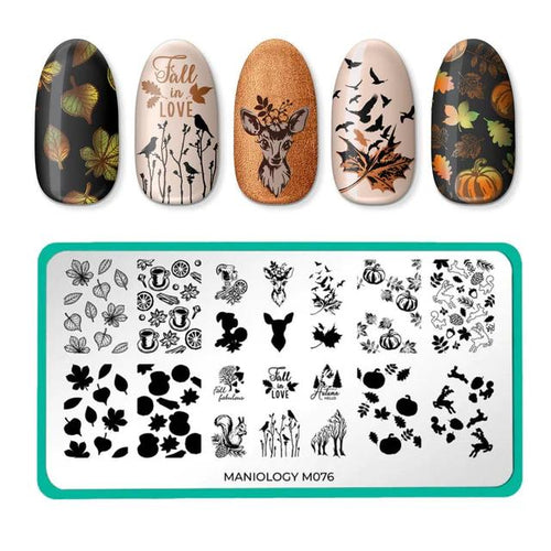 Maniology - Stamping Plate - Fall Layers: Cozy Campsite #M076