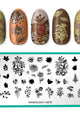 Maniology - Stamping Plate - Fall Layers: Harvest Blooms #M075 - Nail Art at Beyond Polish