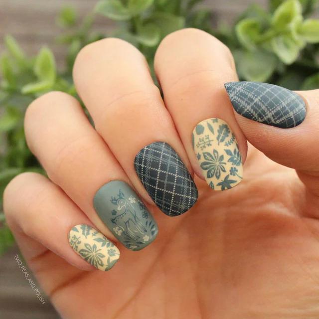 Maniology - Stamping Plate - Fall Occasions: Friendly Forest #M022 - Nail Art at Beyond Polish