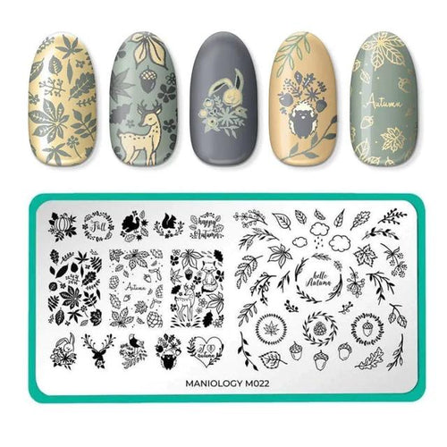 Maniology - Stamping Plate - Fall Occasions: Friendly Forest #M022