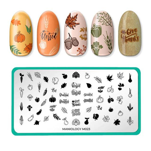 Maniology - Stamping Plate - Fall Occasions: Holiday Harvest #M023