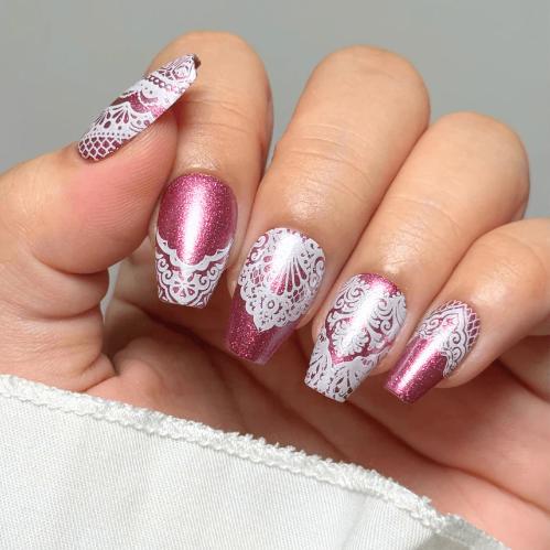 Maniology - Stamping Plate - Fit for a Queen (M686) - Manicure & Pedicure Tools at Beyond Polish