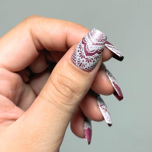 Maniology - Stamping Plate - Fit for a Queen (M686) - Manicure & Pedicure Tools at Beyond Polish