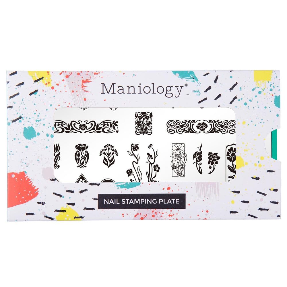 Maniology - Stamping Plate - Fleur Nouveau #M470 - Nail Art at Beyond Polish