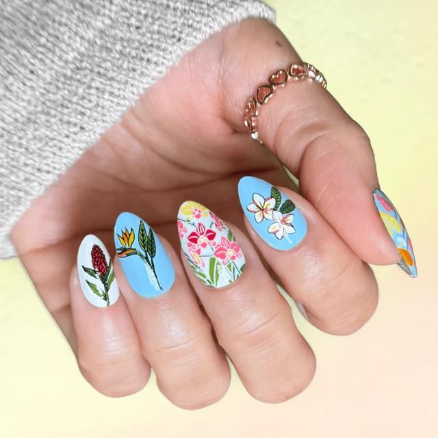 Maniology - Stamping Plate - Flora Exotica (M707) - Nail Art at Beyond Polish