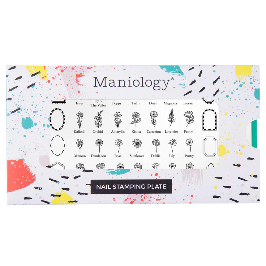 Maniology - Stamping Plate - Floral Moments (M652) - Manicure & Pedicure Tools at Beyond Polish