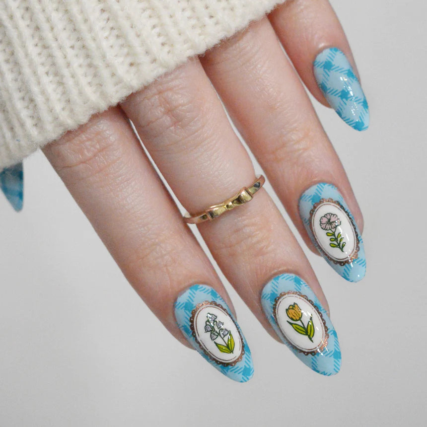 Maniology - Stamping Plate - Floral Moments (M652) - Manicure & Pedicure Tools at Beyond Polish