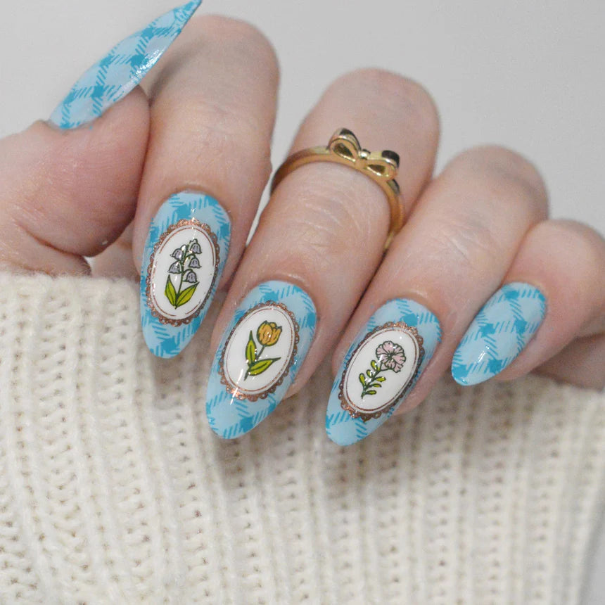 Maniology - Stamping Plate - Floral Moments (M652) - Manicure & Pedicure Tools at Beyond Polish