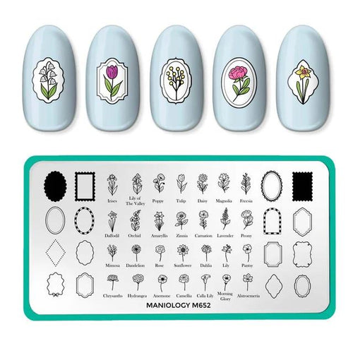 Maniology - Stamping Plate - Floral Moments (M652)