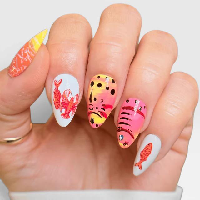 Maniology - Stamping Plate - Fresh Catch (M715) - Nail Art at Beyond Polish