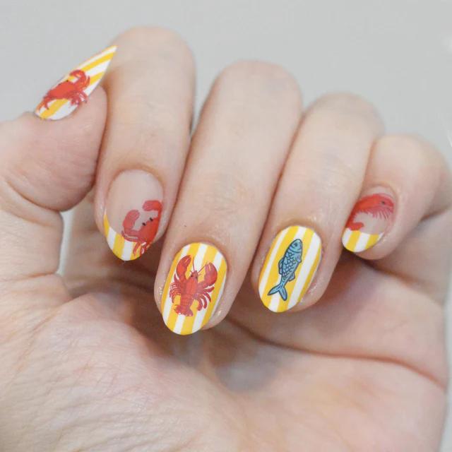 Maniology - Stamping Plate - Fresh Catch (M715) - Nail Art at Beyond Polish