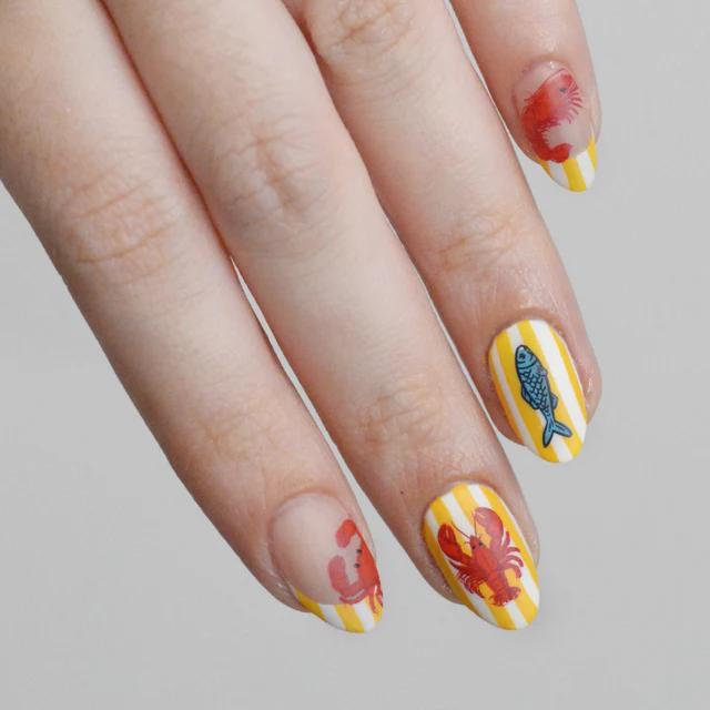 Maniology - Stamping Plate - Fresh Catch (M715) - Nail Art at Beyond Polish