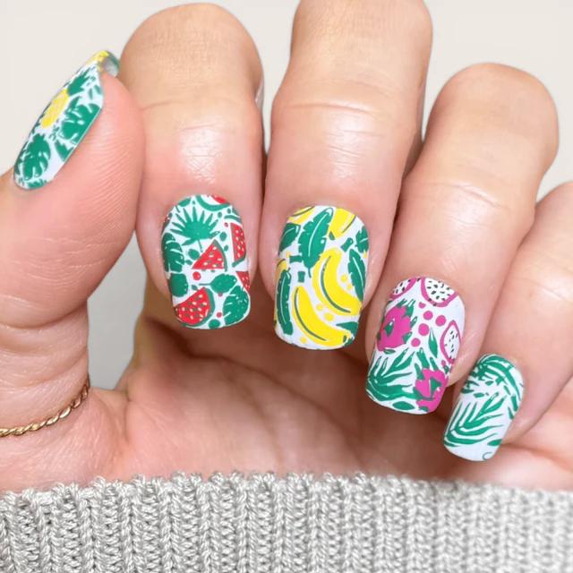 Maniology - Stamping Plate - Fruta Fresca (M710) - Nail Art at Beyond Polish