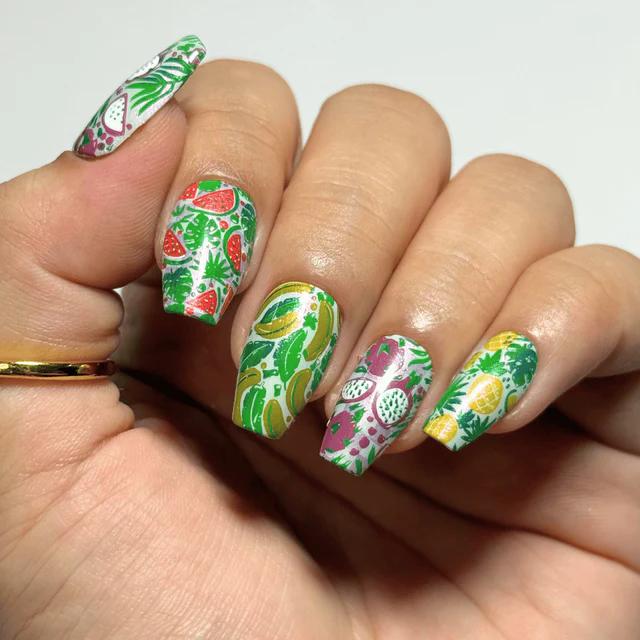 Maniology - Stamping Plate - Fruta Fresca (M710) - Nail Art at Beyond Polish
