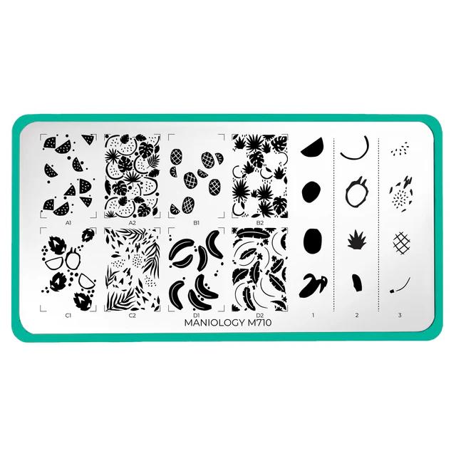 Maniology - Stamping Plate - Fruta Fresca (M710) - Nail Art at Beyond Polish