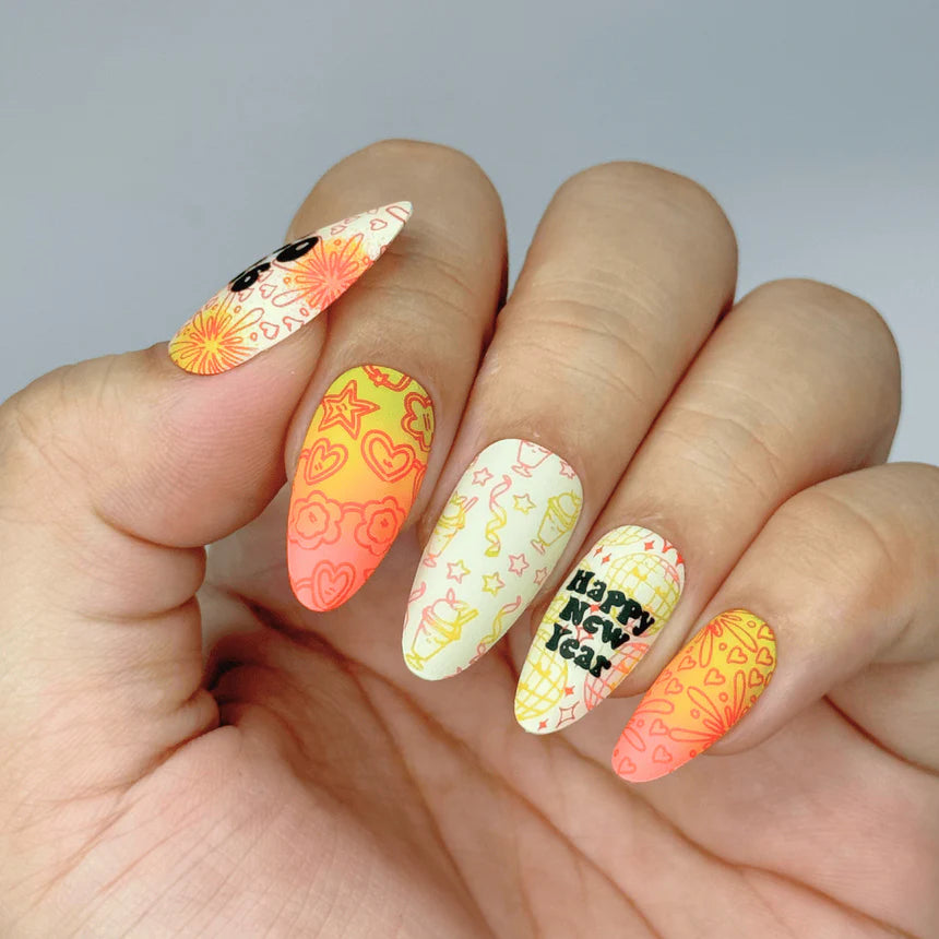 Maniology - Stamping Plate - Groovy NY (M669) - Manicure & Pedicure Tools at Beyond Polish