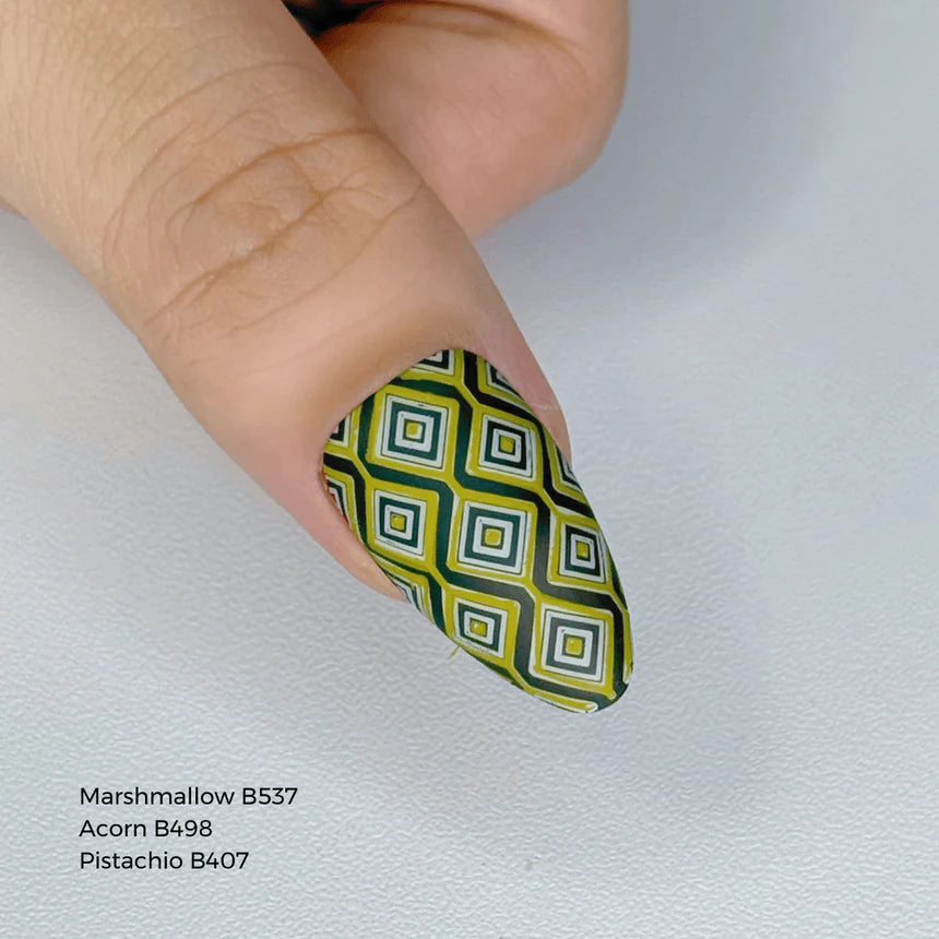 Maniology - Stamping Plate - Groovy Shapes (M661) - Manicure & Pedicure Tools at Beyond Polish