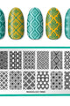 Maniology - Stamping Plate - Groovy Shapes (M661) - Manicure & Pedicure Tools at Beyond Polish