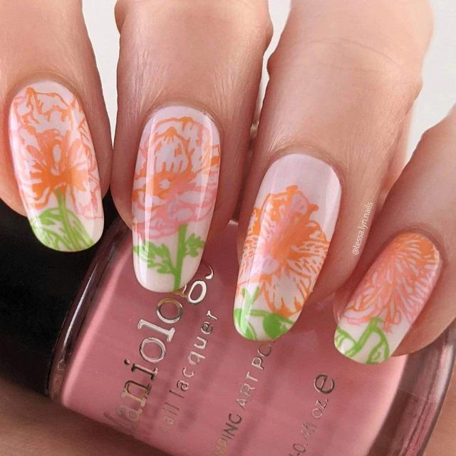 Maniology - Stamping Plate - Grow With Love #M179 - Nail Art at Beyond Polish