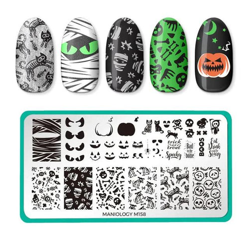Maniology - Stamping Plate - Halloween: Bad to the Bone #M158