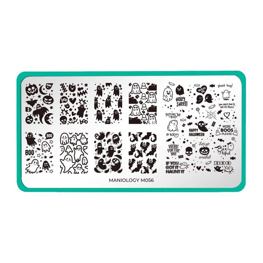 Maniology - Stamping Plate - Halloween: Ghosted #M056 - Nail Art at Beyond Polish