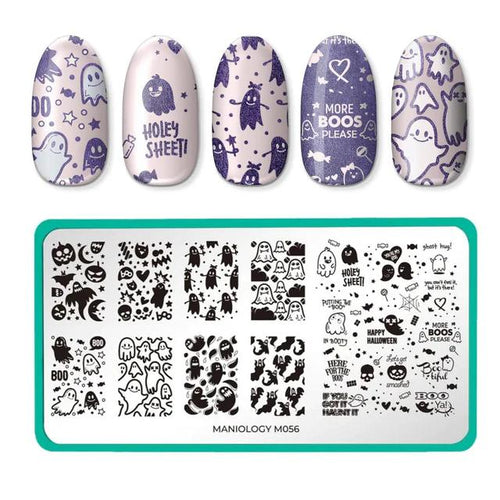 Maniology - Stamping Plate - Halloween: Ghosted #M056