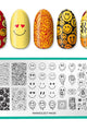 Maniology - Stamping Plate - Happy Face Nails #M439 - Nail Art at Beyond Polish