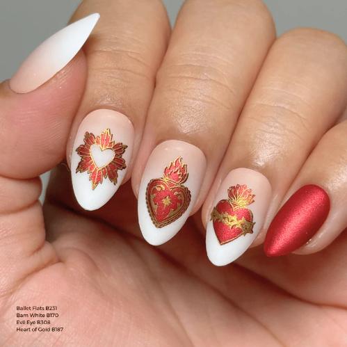 Maniology - Stamping Plate - Heart To Heart #M697 - Nail Art at Beyond Polish