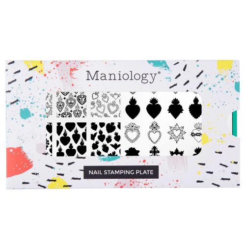 Maniology - Stamping Plate - Heart To Heart #M697 - Nail Art at Beyond Polish
