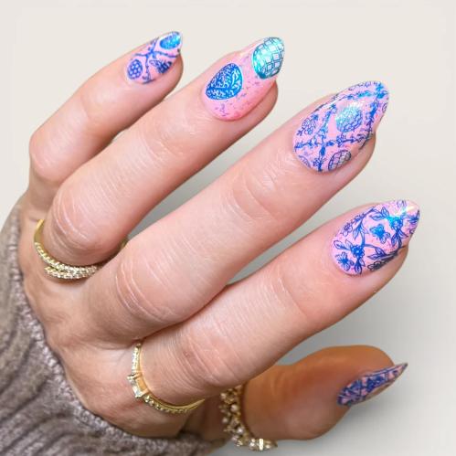 Maniology - Stamping Plate - Heirloom Eggs - M682 - Manicure & Pedicure Tools at Beyond Polish