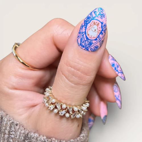Maniology - Stamping Plate - Heirloom Eggs - M682 - Manicure & Pedicure Tools at Beyond Polish