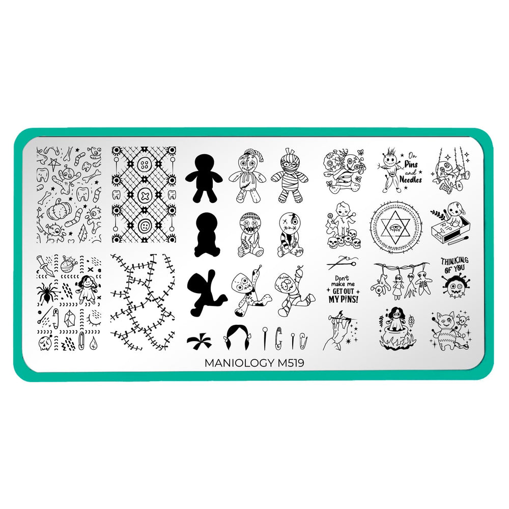 Maniology - Stamping Plate - Hella Voodoo #M519 - Nail Art at Beyond Polish