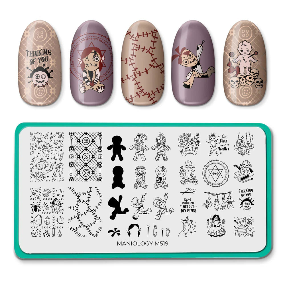 Maniology - Stamping Plate - Hella Voodoo #M519 - Nail Art at Beyond Polish