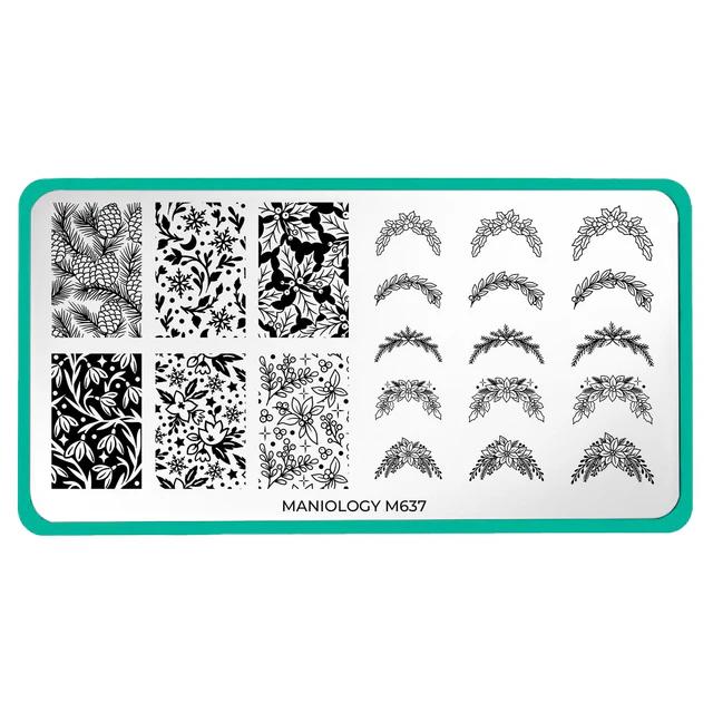 Maniology - Stamping Plate - Ice Garden - M637 - Manicure & Pedicure Tools at Beyond Polish