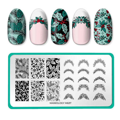 Maniology - Stamping Plate - Ice Garden - M637
