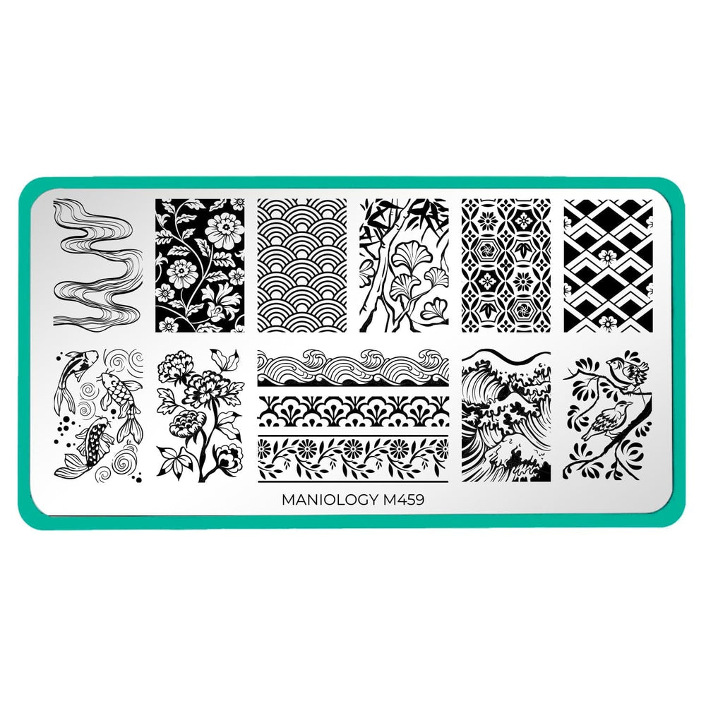 Maniology - Stamping Plate - Japanese Ceramics #M459 - Nail Art at Beyond Polish