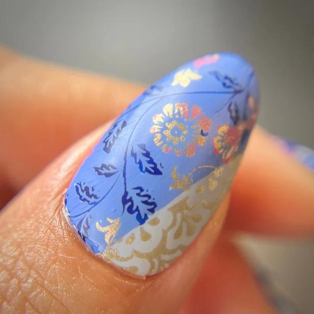 Maniology - Stamping Plate - Japanese Ceramics #M459 - Nail Art at Beyond Polish