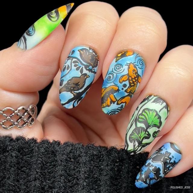 Maniology - Stamping Plate - Japanese Ceramics #M459 - Nail Art at Beyond Polish
