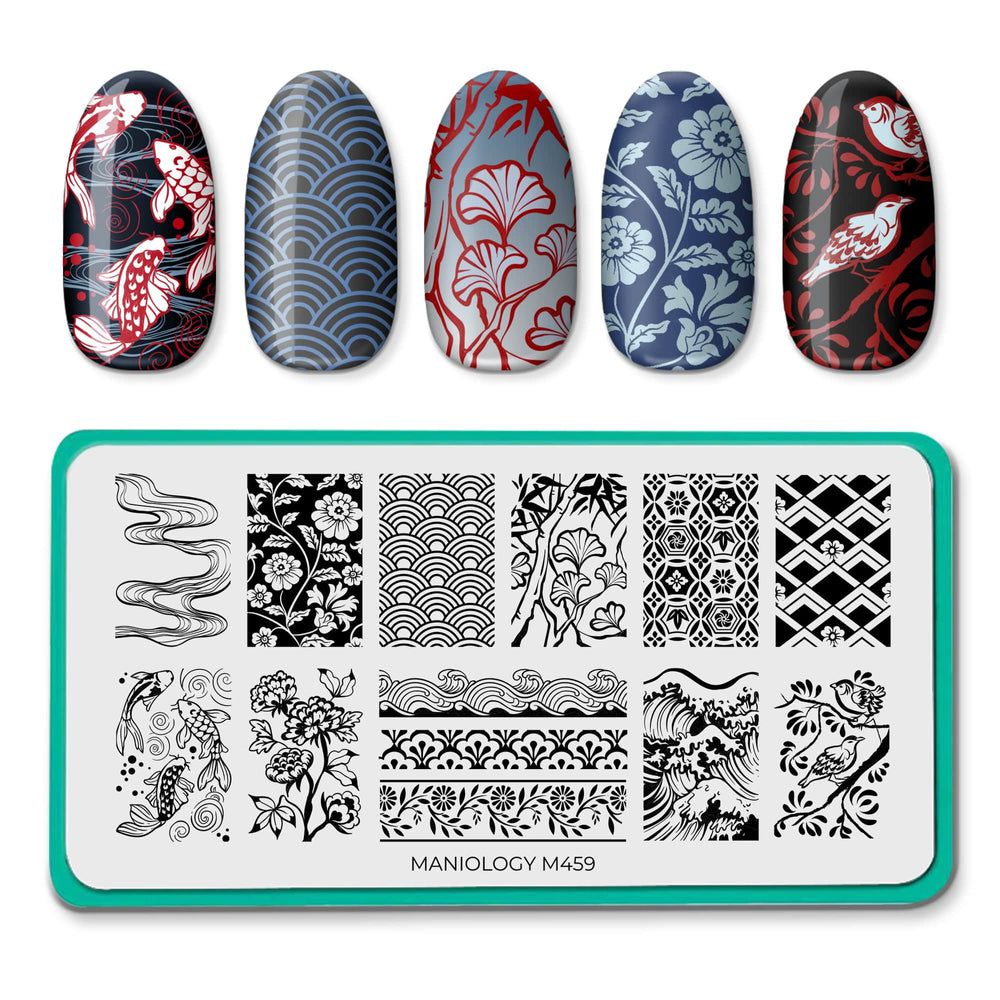 Maniology - Stamping Plate - Japanese Ceramics #M459 - Nail Art at Beyond Polish
