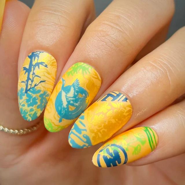 Maniology - Stamping Plate - Japanese Porcelain #M460 - Nail Art at Beyond Polish